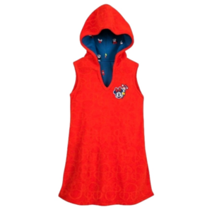 Disney Store Minnie Mouse Red Terry Swim Cover Up, Size 2